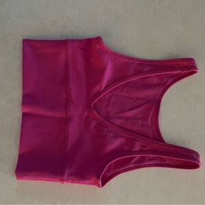 lululemon athletica Pink Ribbed Crop Top